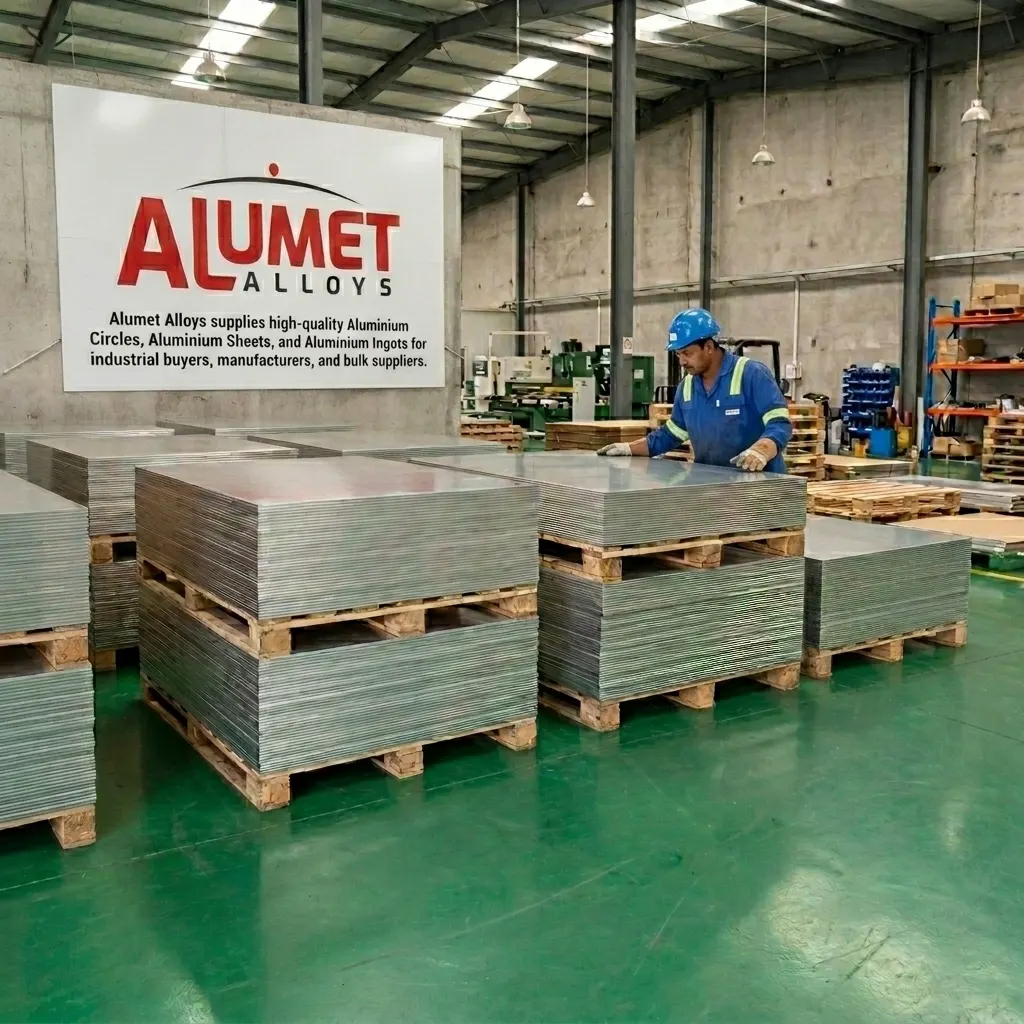 Aluminium sheets stack