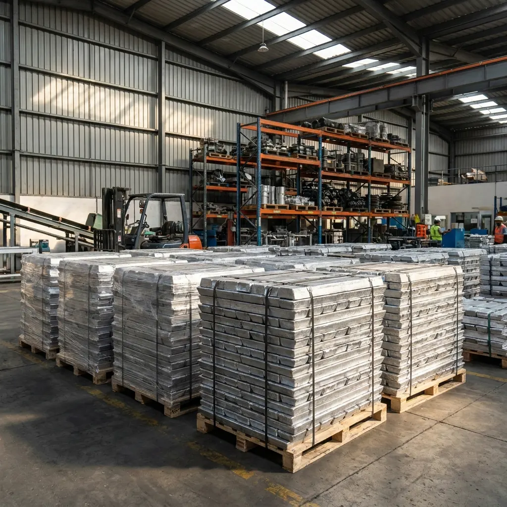 Aluminium ingots storage